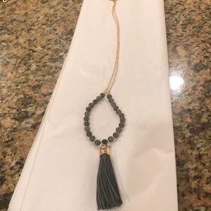 🎁Boutique Genuine Leather Tassle Necklace